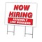 Signmission Now Hiring Assembly Line Workers Yard & Stake outdoor plastic coroplast, 2436-ASSEMBLY LINE WORKERS C-2436-DS-ASSEMBLY LINE WORKERS - alternate 1